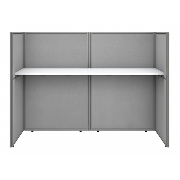 Easy Office 60W Cubicle Desk Workstation with 45H Closed Panels