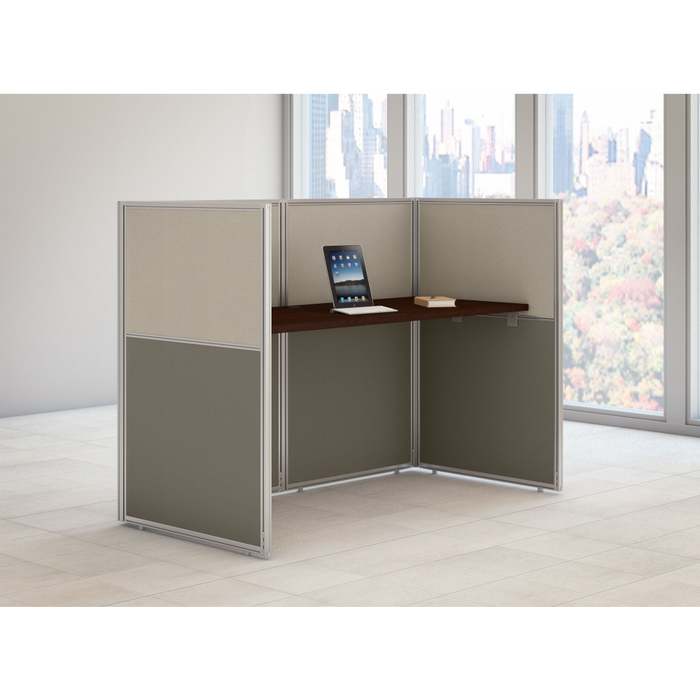 Easy Office 60W Cubicle Desk Workstation with 45H Closed Panels