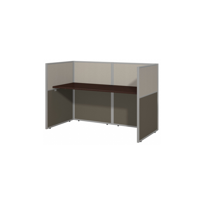 Easy Office 60W Cubicle Desk Workstation with 45H Closed Panels