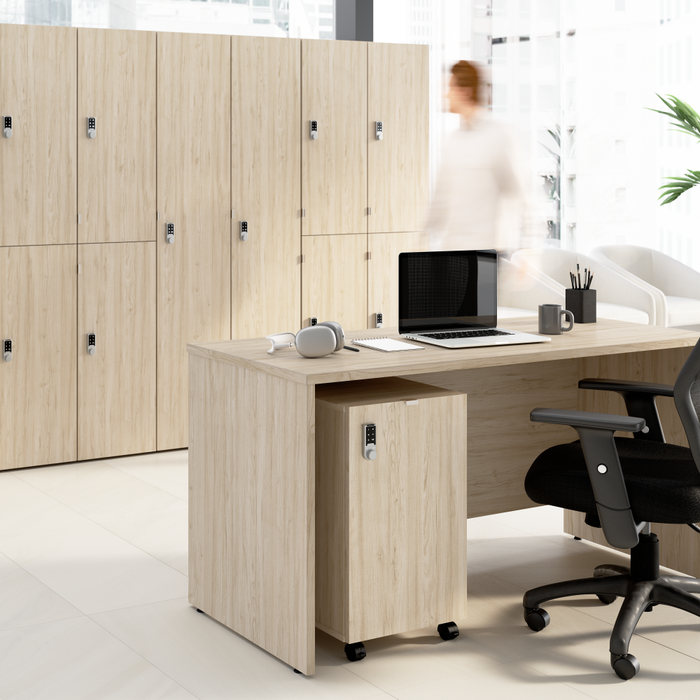 Assure Mobile File Cabinet with Drawers and Keypad Lock