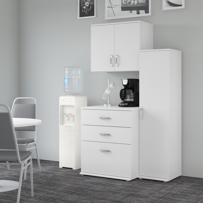 Universal 44W 3 Piece Modular Storage Set with Floor and Wall Cabinets
