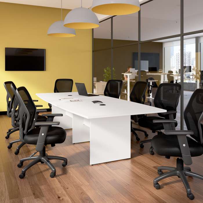 120-inch Office Conference Table with Wood Base