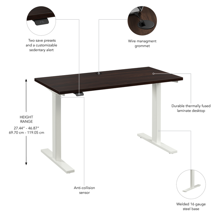 Move 60 Series 48W x 24D Electric Height Adjustable Standing Desk