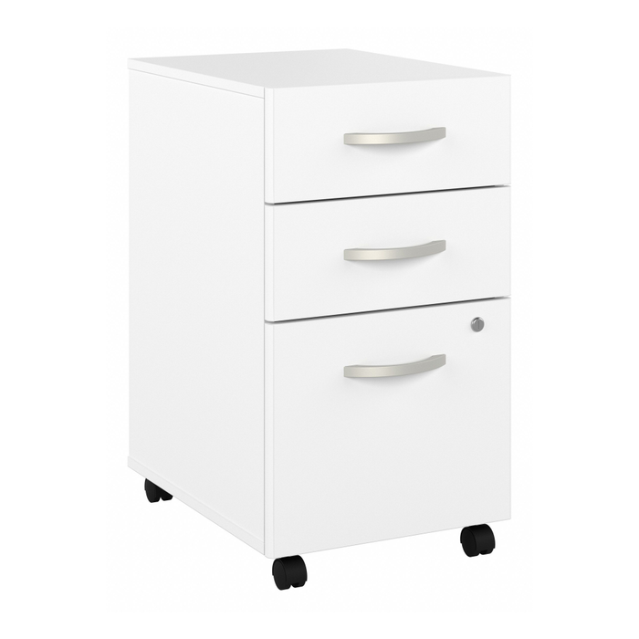 Hybrid 3 Drawer Mobile File Cabinet - Assembled