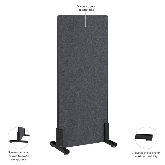 24W x 55H Freestanding Privacy Screen