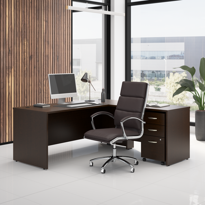 Series C 72W L Shaped Desk with 42W Return and Mobile File Cabinet