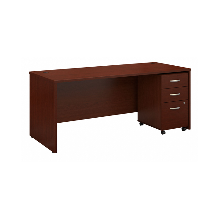 Series C 72W x 30D Office Desk with Mobile File Cabinet