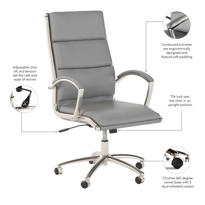 Modelo High Back Leather Executive Office Chair