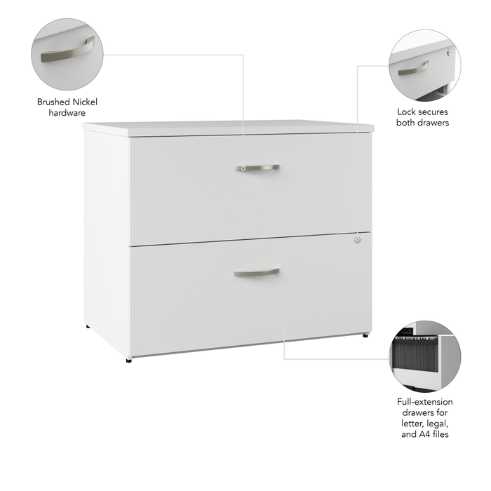 Office in an Hour 2 Drawer Lateral File Cabinet