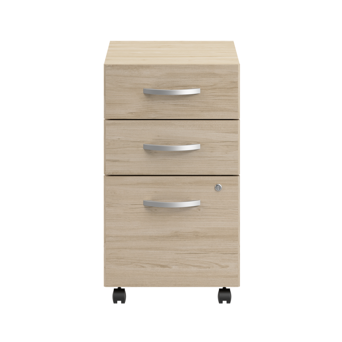 Arrive 3 Drawer Mobile File Cabinet - Assembled