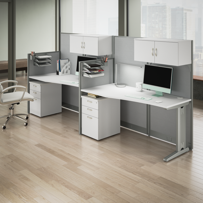 Office in an Hour 65W x 33D Straight Cubicle Desk