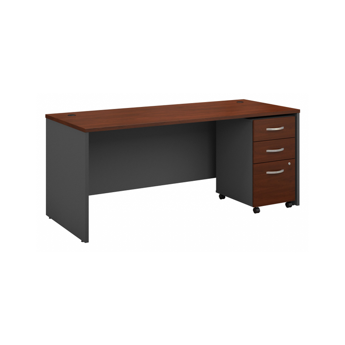 Series C 72W x 30D Office Desk with Mobile File Cabinet