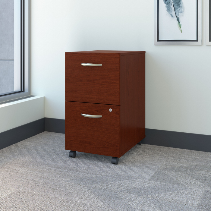 Series C 2 Drawer Mobile File Cabinet - Assembled