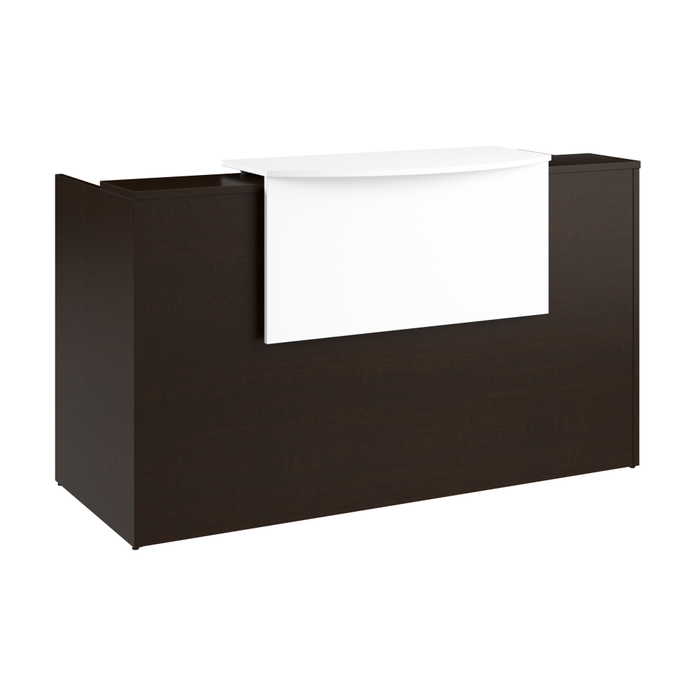 Arrive 72W x 30D Reception Desk with Counter and Mobile File Cabinet