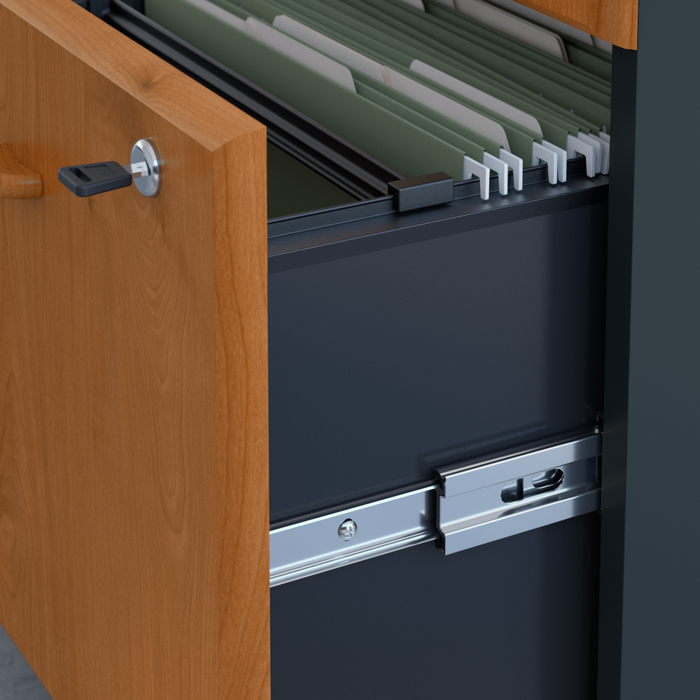 Series A 48W Desk with Mobile File Cabinet