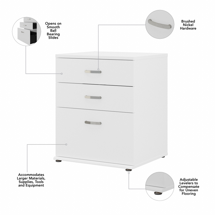 Universal Floor Storage Cabinet with Drawers