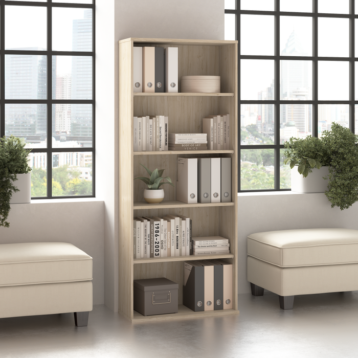 Hustle Tall 5 Shelf Bookcase