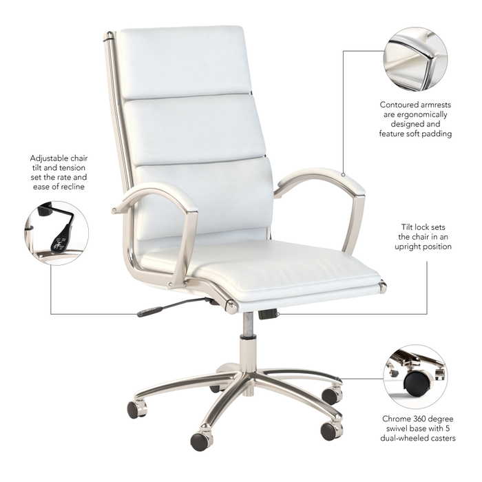 Modelo High Back Leather Executive Office Chair