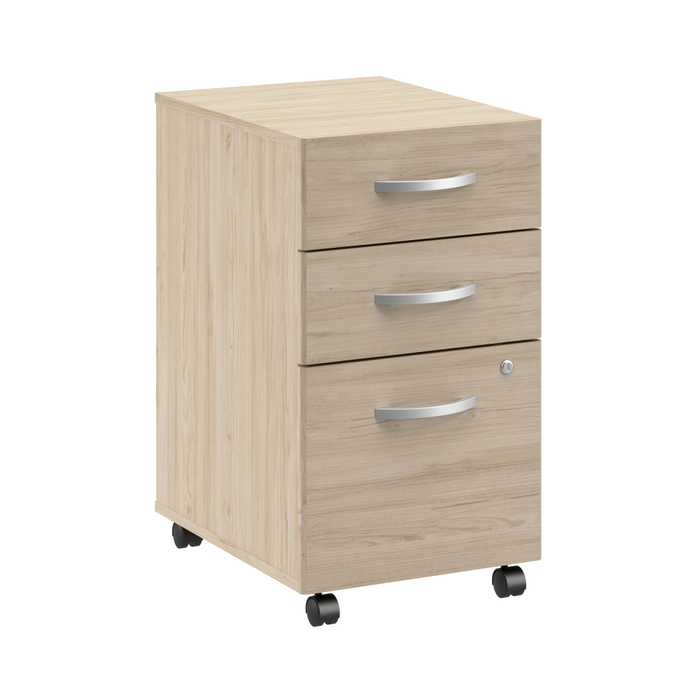 Arrive 3 Drawer Mobile File Cabinet - Assembled