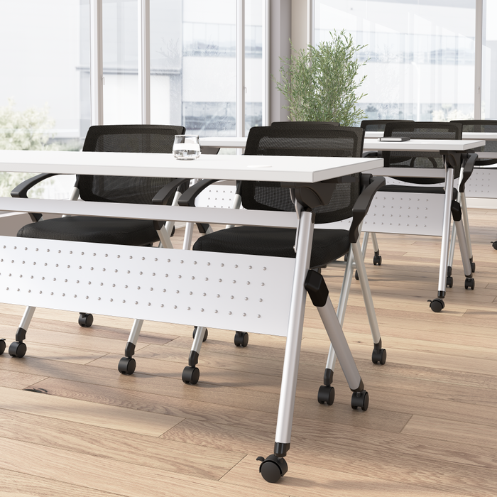 Envision 60W Folding Training Table with Powered Grommets