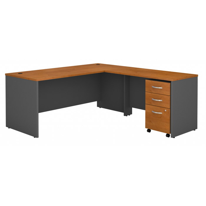 Series C 72W L Shaped Desk with 48W Return and Mobile File Cabinet