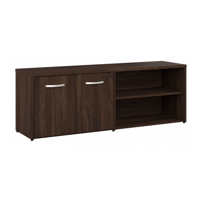 Studio C Low Storage Cabinet with Doors and Shelves