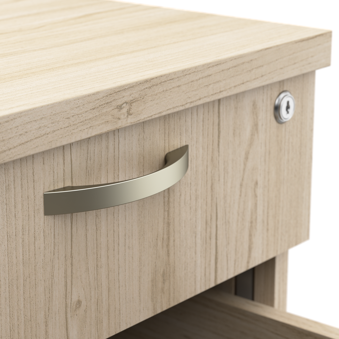 Easy Office 60W L Shaped Cubicle Desk with File Cabinet and 45H Panels