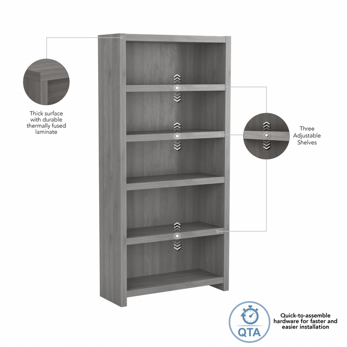 Echo 5 Shelf Bookcase