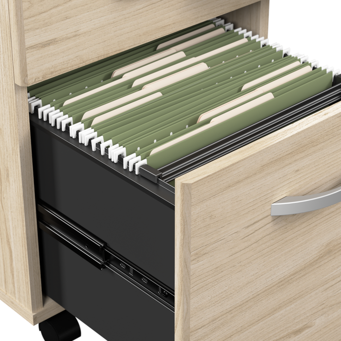 Arrive 60W x 30D Reception Desk with Shelf and Mobile File Cabinet