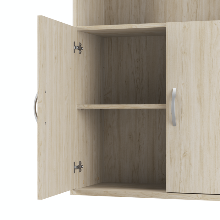 Studio C Tall 5 Shelf Bookcase with Doors