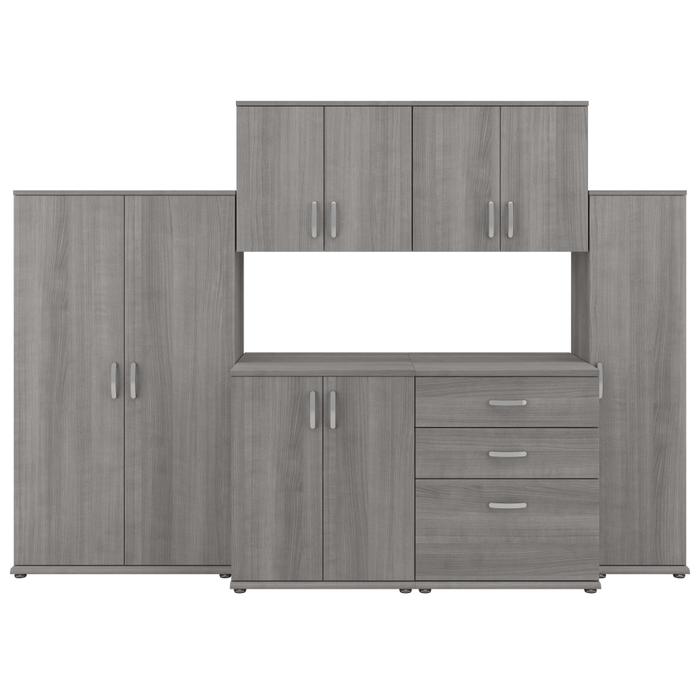 Universal 108W 6 Piece Modular Storage Set with Floor and Wall Cabinets