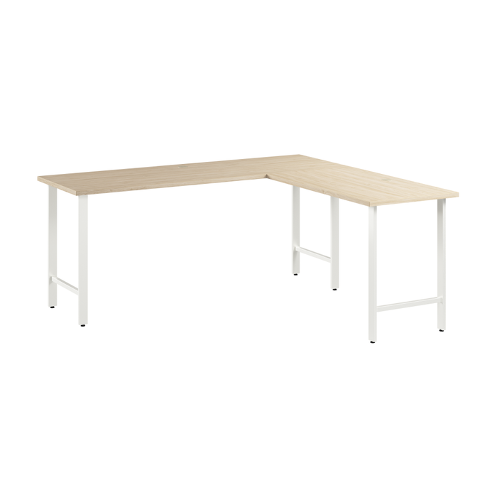 Hustle 72W x 24D L Shaped Computer Desk with Metal Legs
