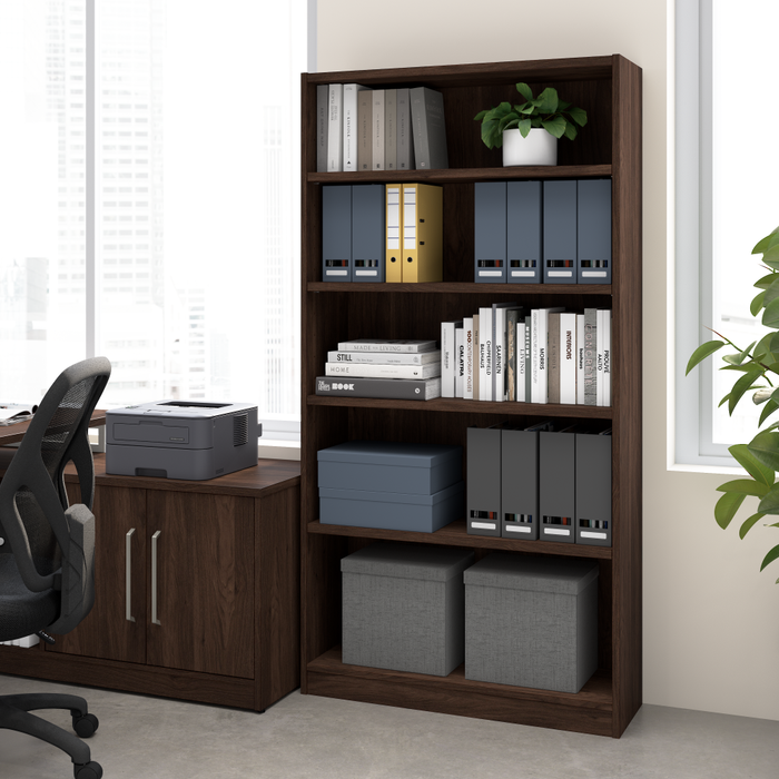 Vista Tall 5 Shelf Bookcase