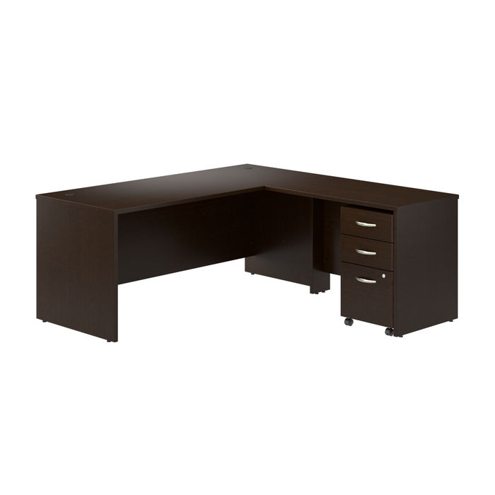 Series C 72W L Shaped Desk with 42W Return and Mobile File Cabinet