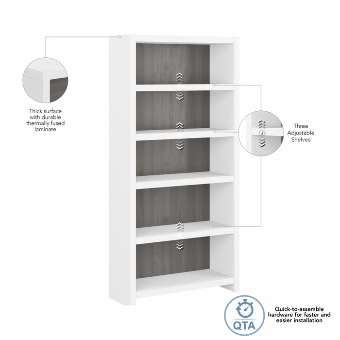 Echo 5 Shelf Bookcase