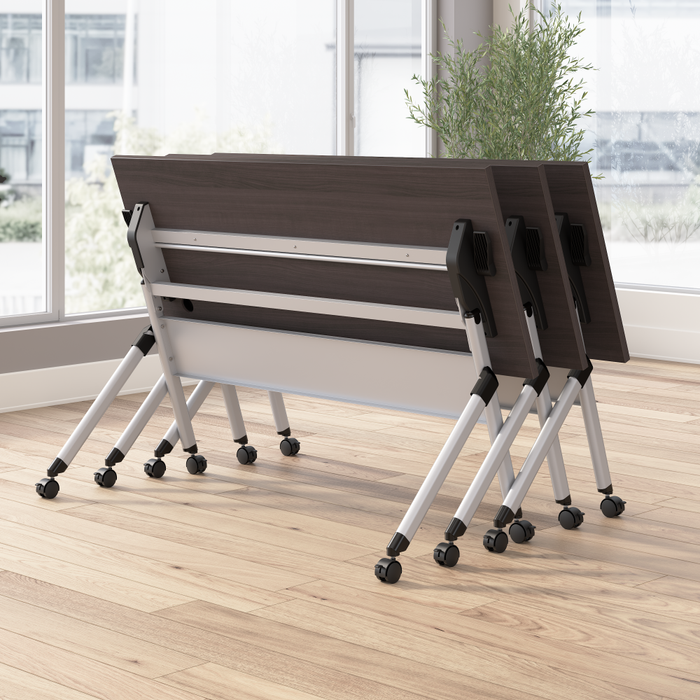 Envision 72W Folding Training Table with Powered Grommets