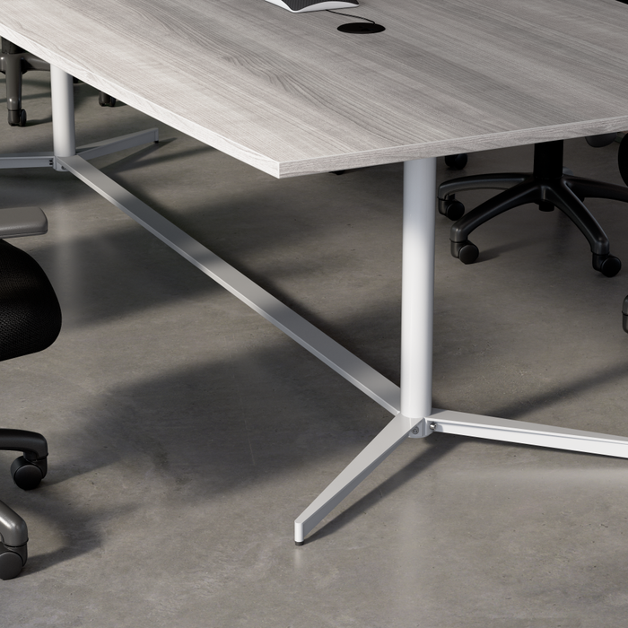 120-inch Office Conference Table with Metal Base