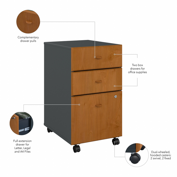 Series A 3 Drawer Mobile File Cabinet