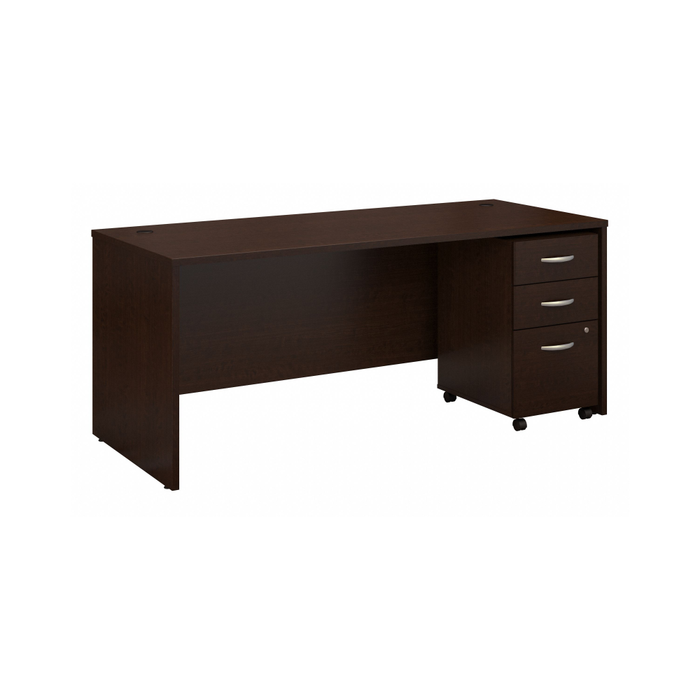 Series C 72W x 30D Office Desk with Mobile File Cabinet