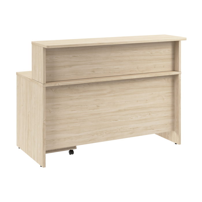Arrive 60W x 30D Reception Desk with Shelf and Mobile File Cabinet