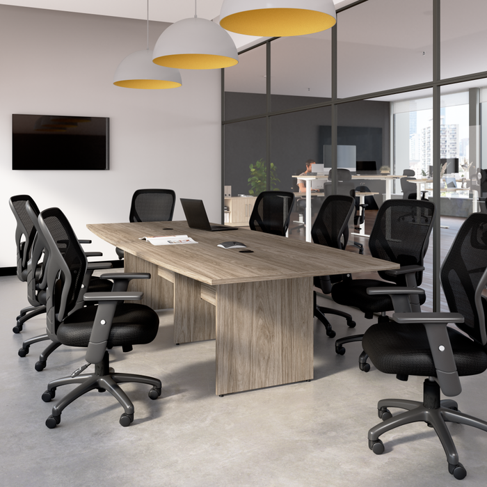 120-inch Office Conference Table with Wood Base