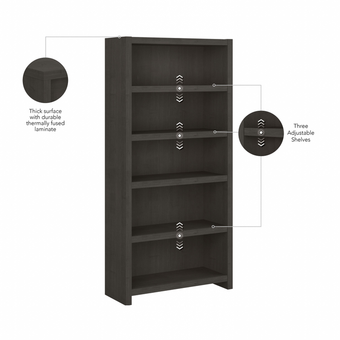 Echo 5 Shelf Bookcase