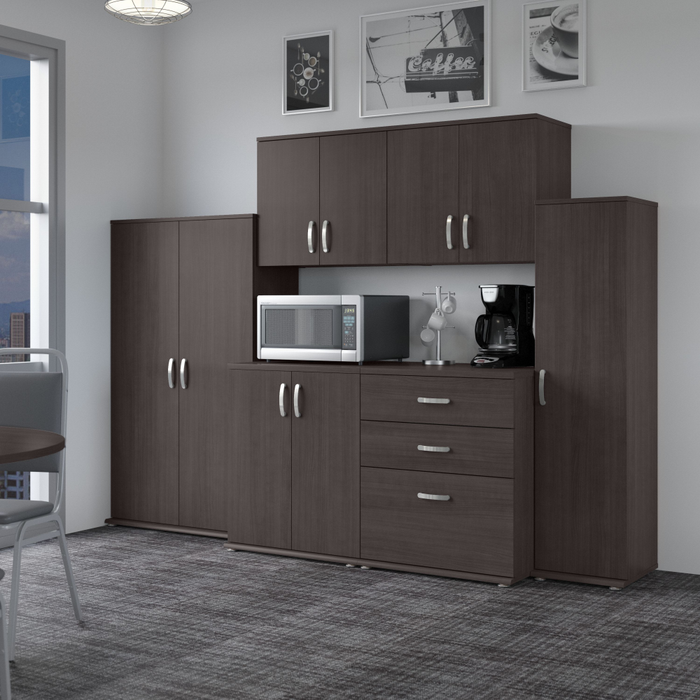 Universal 108W 6 Piece Modular Storage Set with Floor and Wall Cabinets