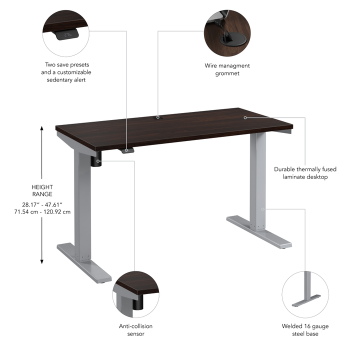 Move 40 Series 48W x 24D Electric Height Adjustable Standing Desk