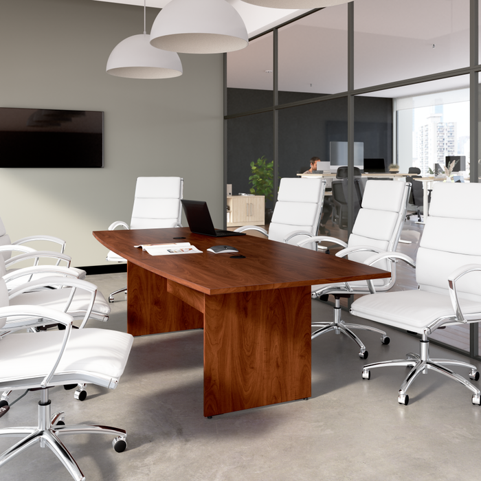 96-inch Office Conference Table with Wood Base