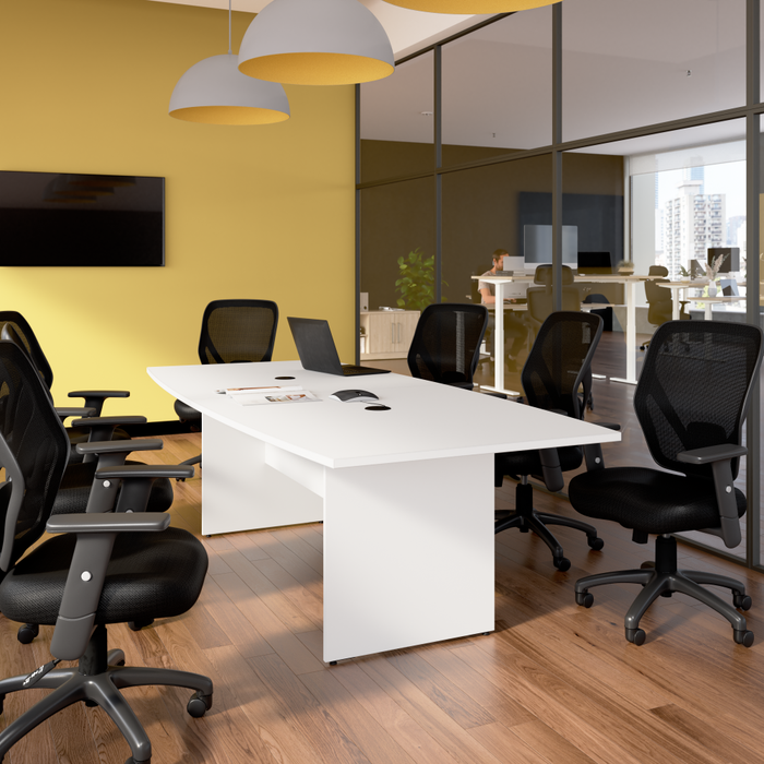 96-inch Office Conference Table with Wood Base