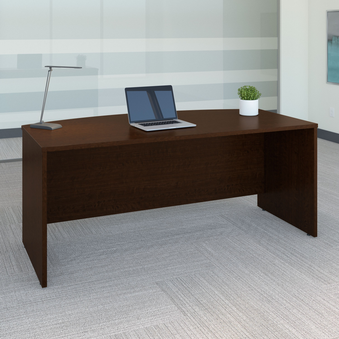Series C 72W x 36D Bow Front Desk