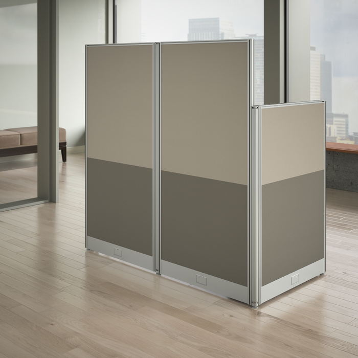Office in an Hour 65W x 33D Straight Cubicle Desk