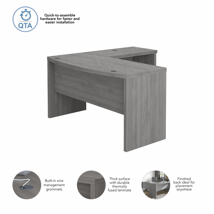 Echo L Shaped Bow Front Desk