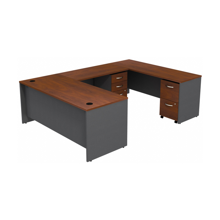 Series C U Shaped Desk with 2 Mobile Pedestals